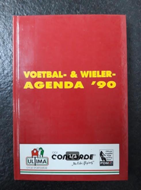 Agenda du football et du cyclisme pour 1990, Livres, Envoi, Neuf, Bernard Callens
