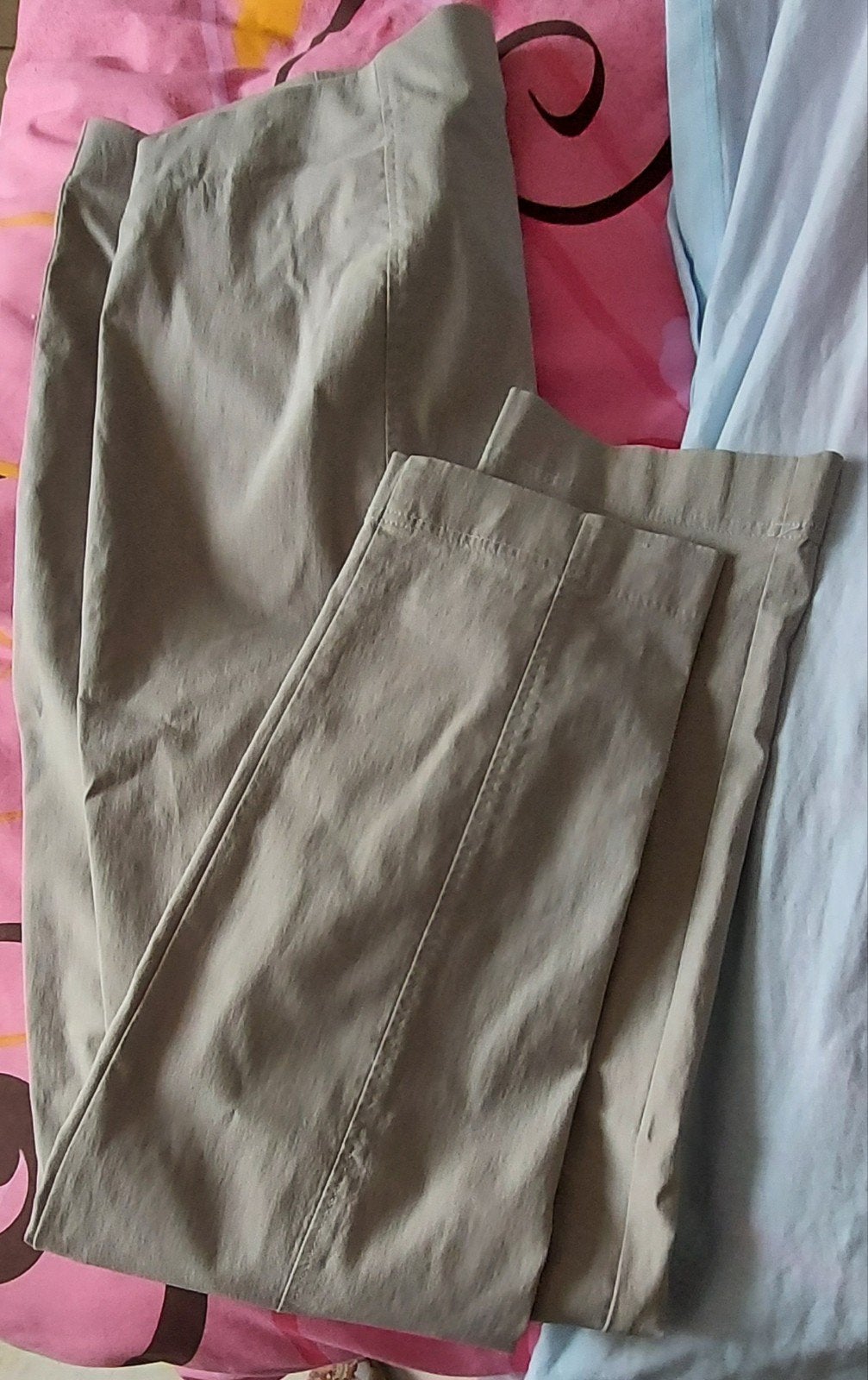 pantalon dame beige élastique 46 48, Kleding | Dames, Broeken en Pantalons, Ophalen of Verzenden, Beige