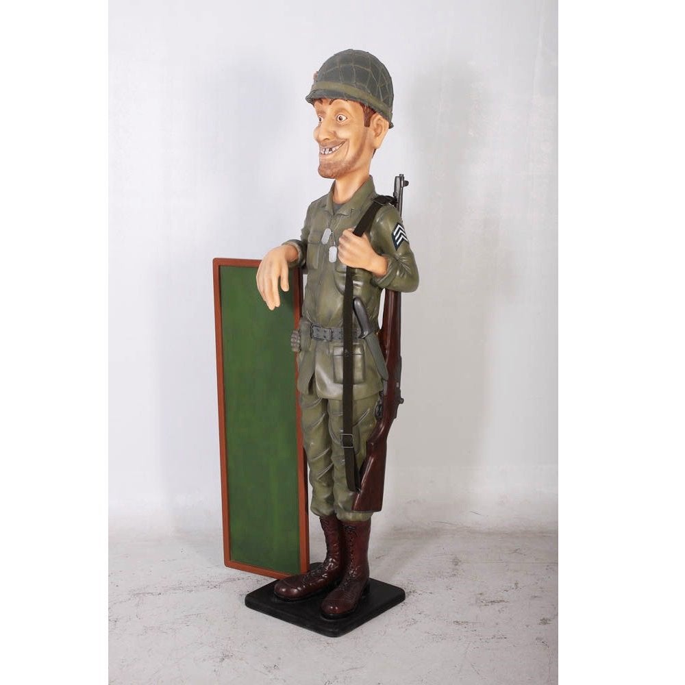 Skinny soldaat — Soldaat-standbeeld, hoogte 180 cm, Ophalen, Nieuw