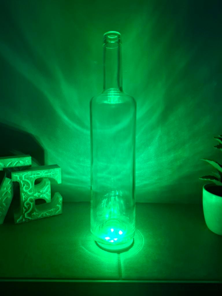 Set van 3 groene LED-onderzetters met sticker!, Hobby en Vrije tijd, Feestartikelen, Versiering, Ophalen of Verzenden