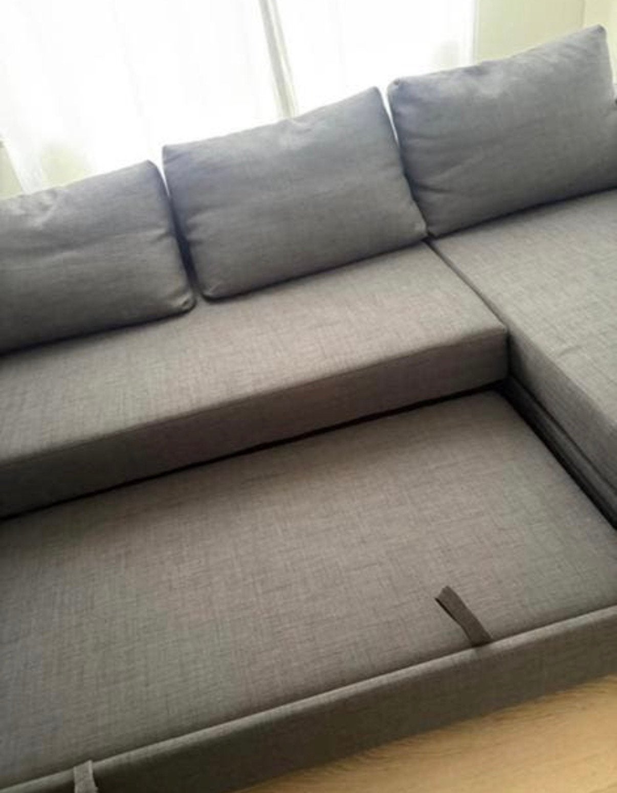 Opklapbare sofa met opbergruimte, Huis en Inrichting, Slaapkamer | Slaapbanken, Ophalen, Zo goed als nieuw