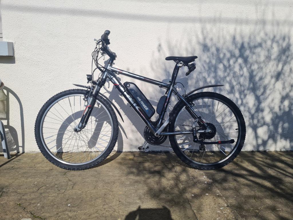 Vélo Trek électrique, Autres marques, 47 à 51 cm, 50 km par batterie ou plus, Enlèvement