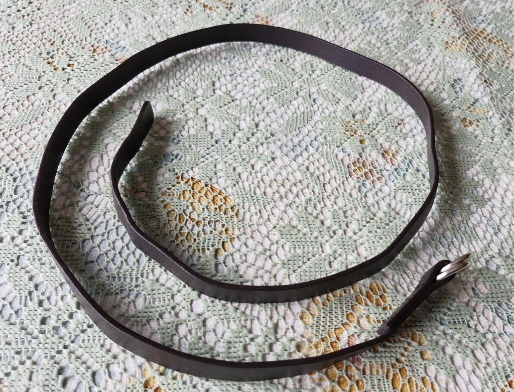 Riem - dun - zwart - 103 cm - € 1.00, Minder dan 3 cm, 100 cm of meer, Verzenden, Zwart