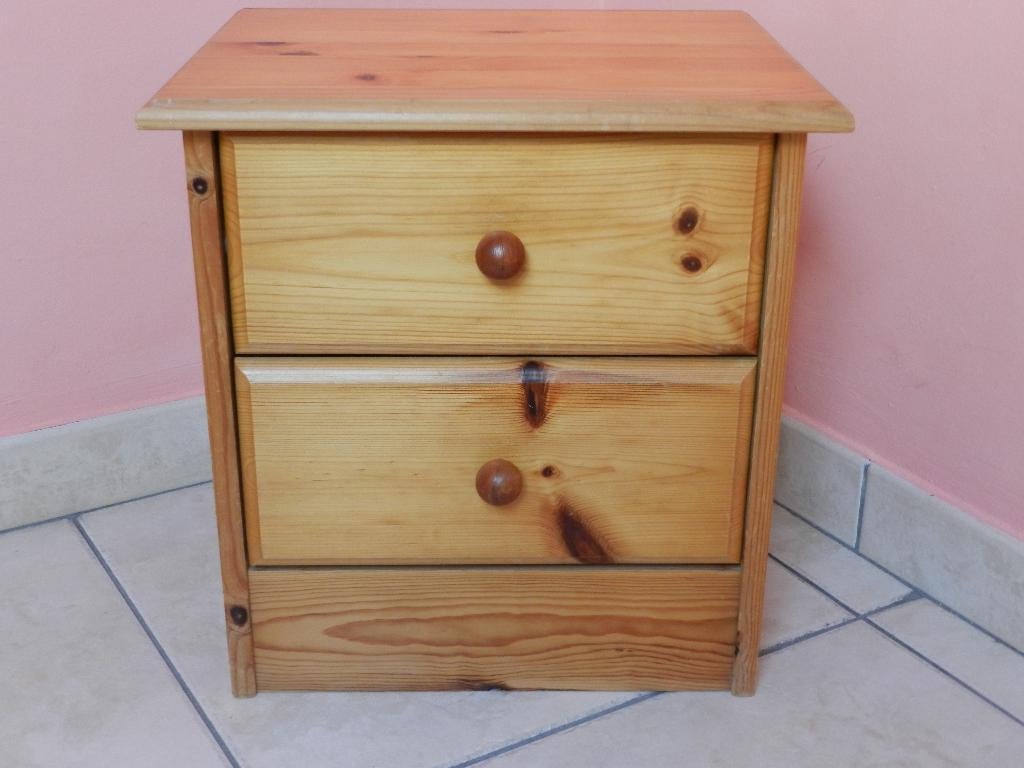table de nuit, Enlèvement, Utilisé, Bois, 45 à 65 cm