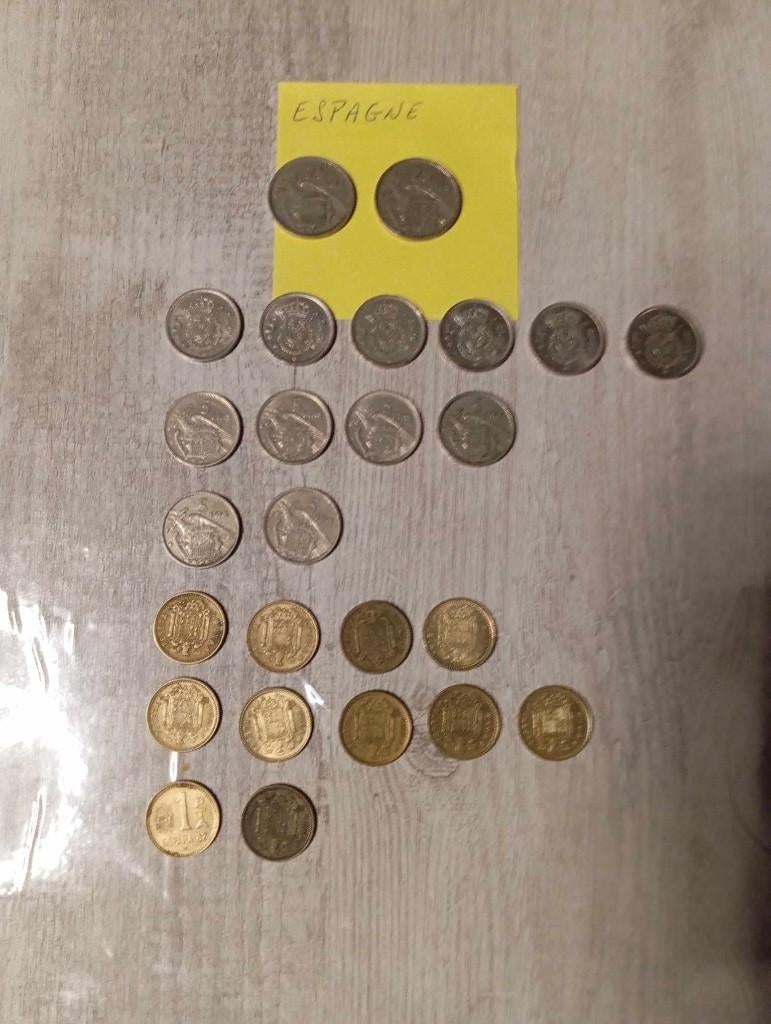 Verzameling van 25 Spaanse munten, Ophalen, Overige landen, Losse munt