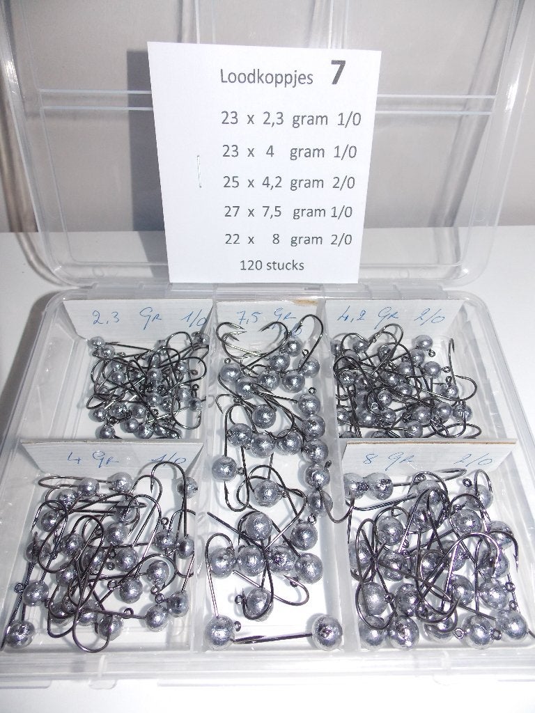 Loodkoppjes snoekbaars  en baars, Ophalen of Verzenden, Nieuw, Complete set