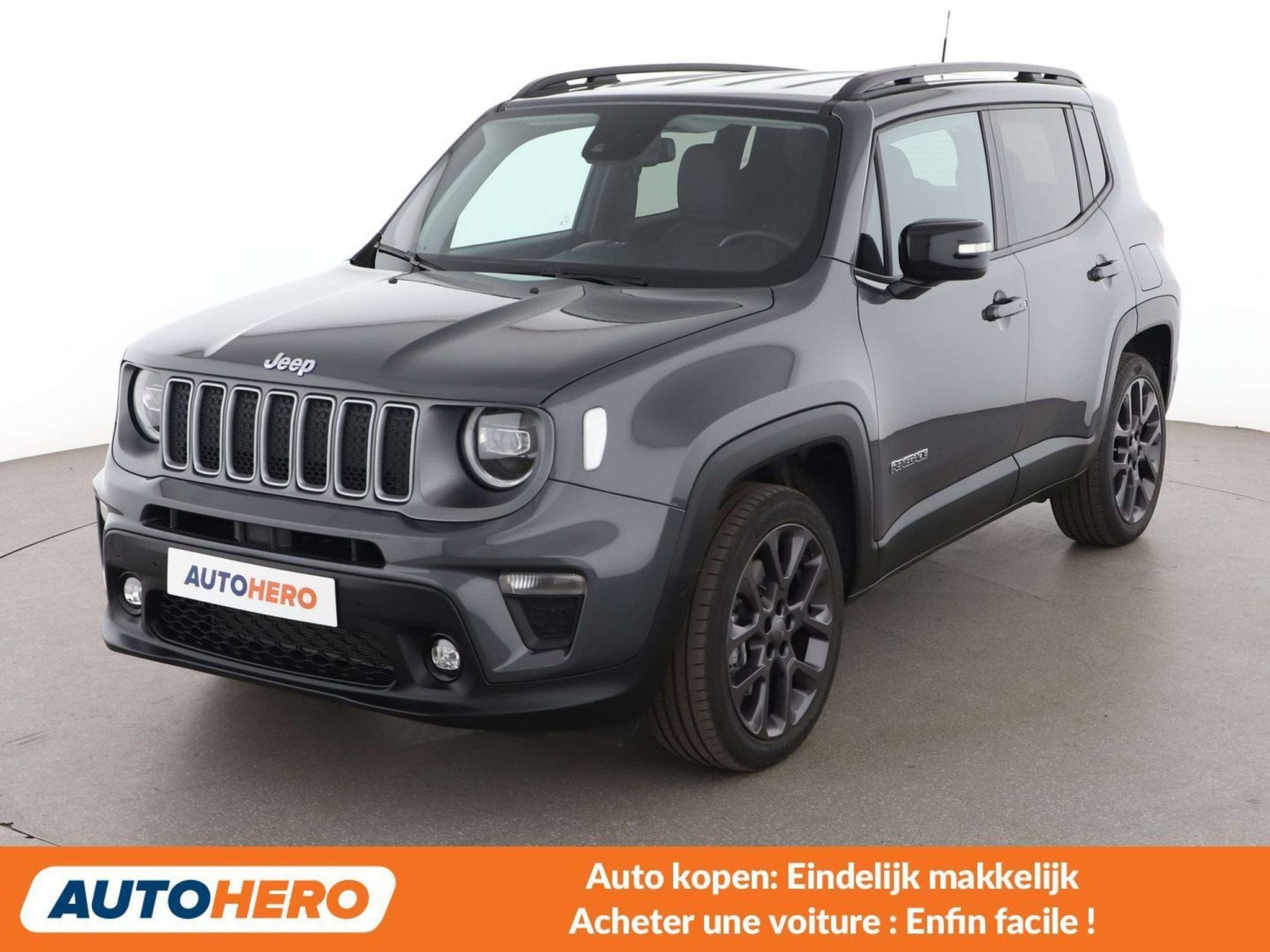 Jeep Renegade 1.3 T4 4xe Plug-in Hybrid Limited (bj 2023), Auto's, Jeep, Automaat, Gebruikt, Leder, Adaptive Cruise Control