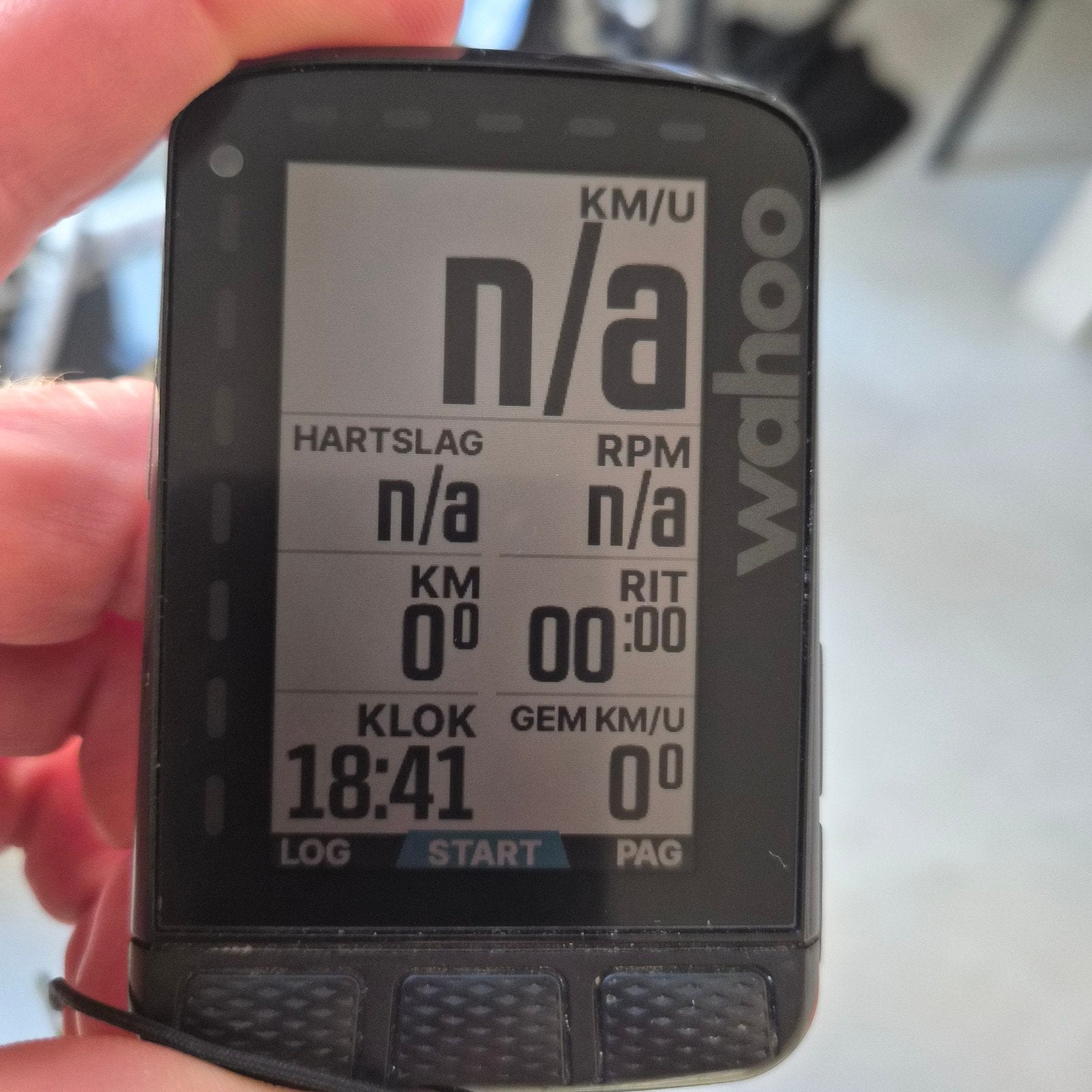 Wahoo elemnt roam, Ophalen