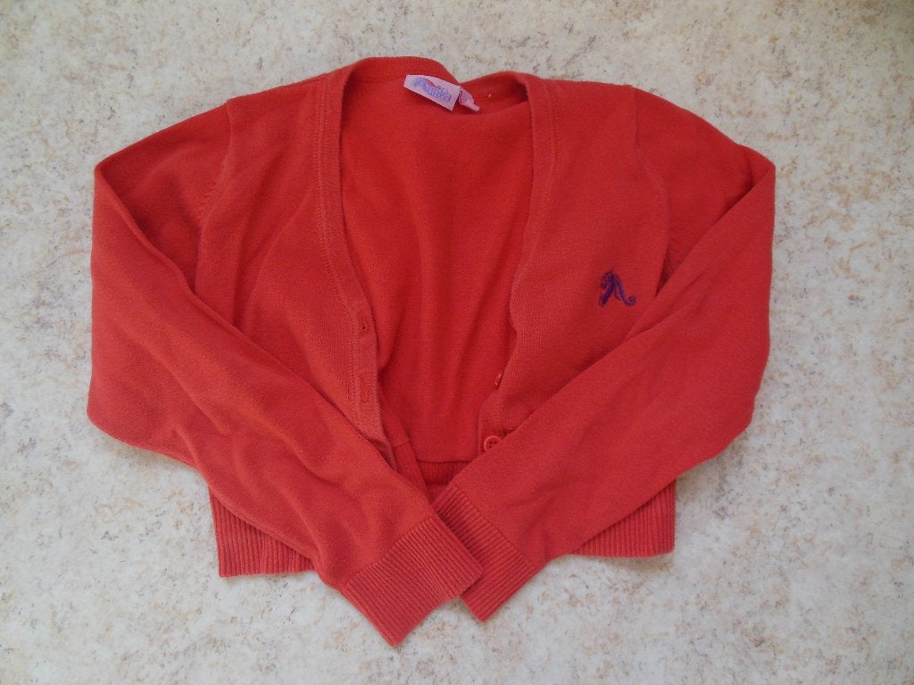 bolero 128 (ev + blouse), Enfants & Bébés, Vêtements enfant | Taille 128, Enlèvement ou Envoi, Fille, Pull ou Veste