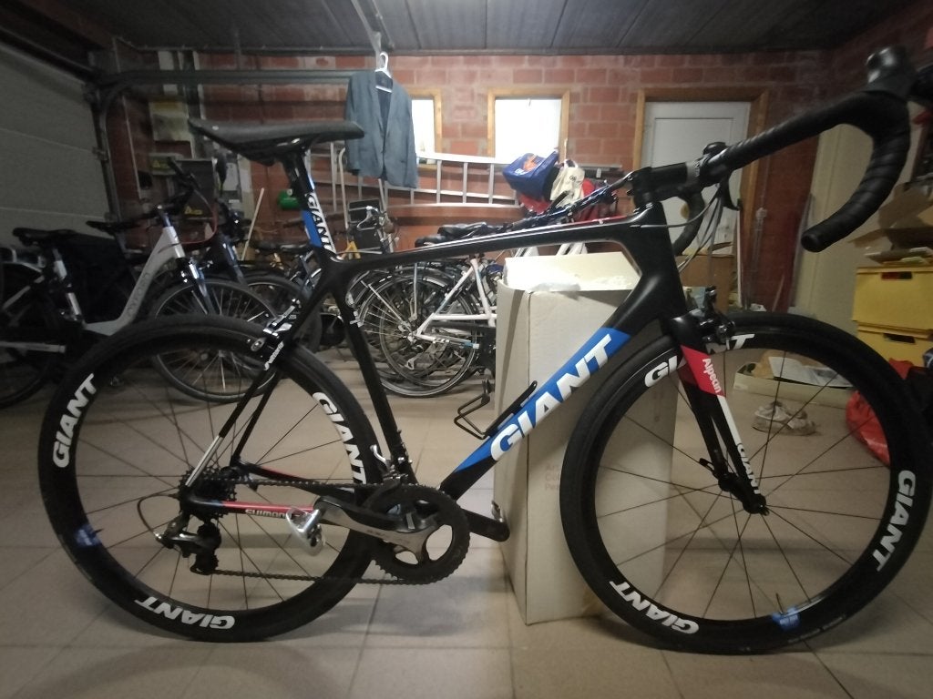 Carbon racefiets, Fietsen en Brommers, Gebruikt, Velgrem, Versnellingen, 53 tot 57 cm