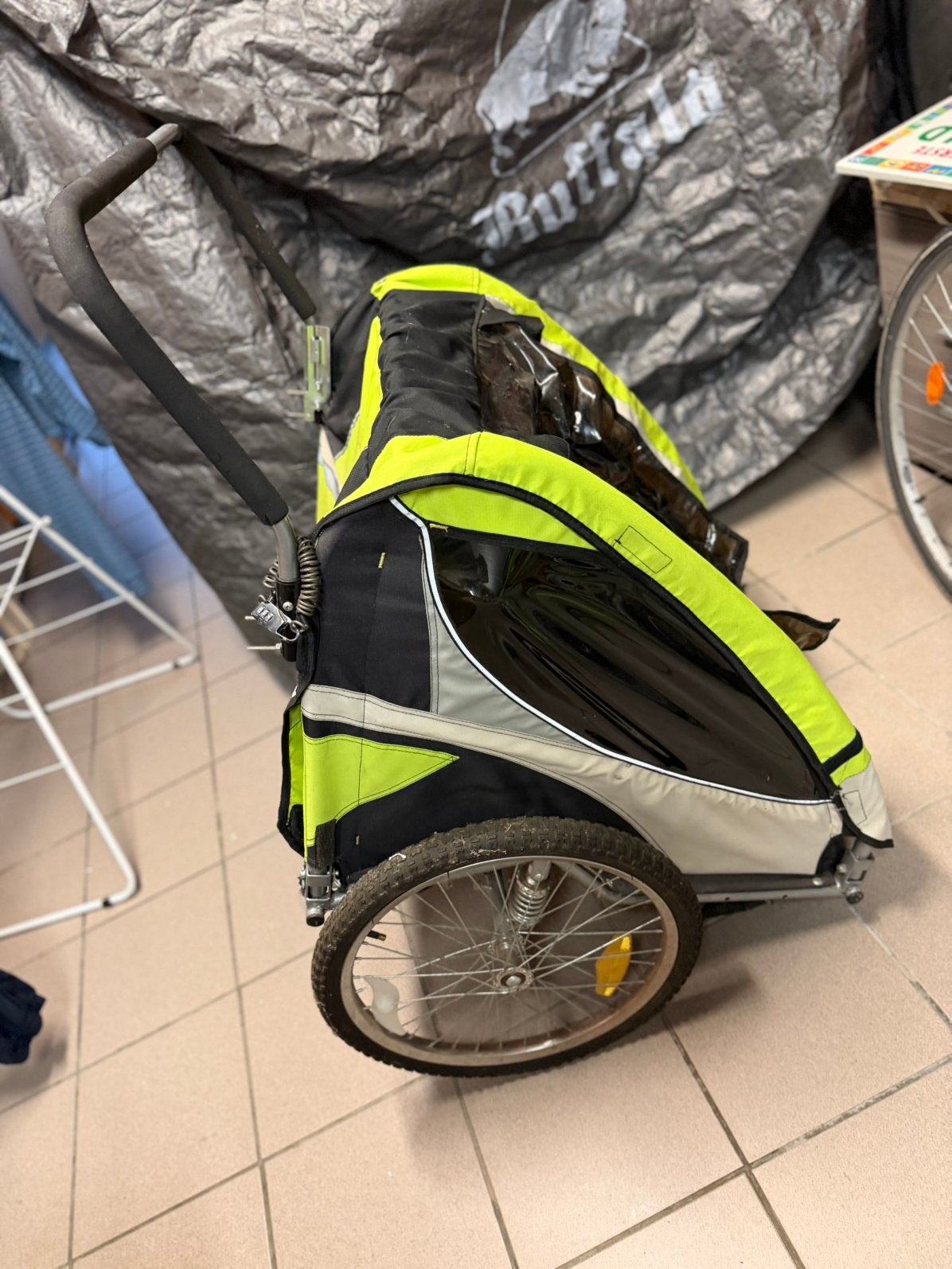 Fietskar 2 kinderen, Fietsen en Brommers, Ophalen, Gebruikt, Kinderkar