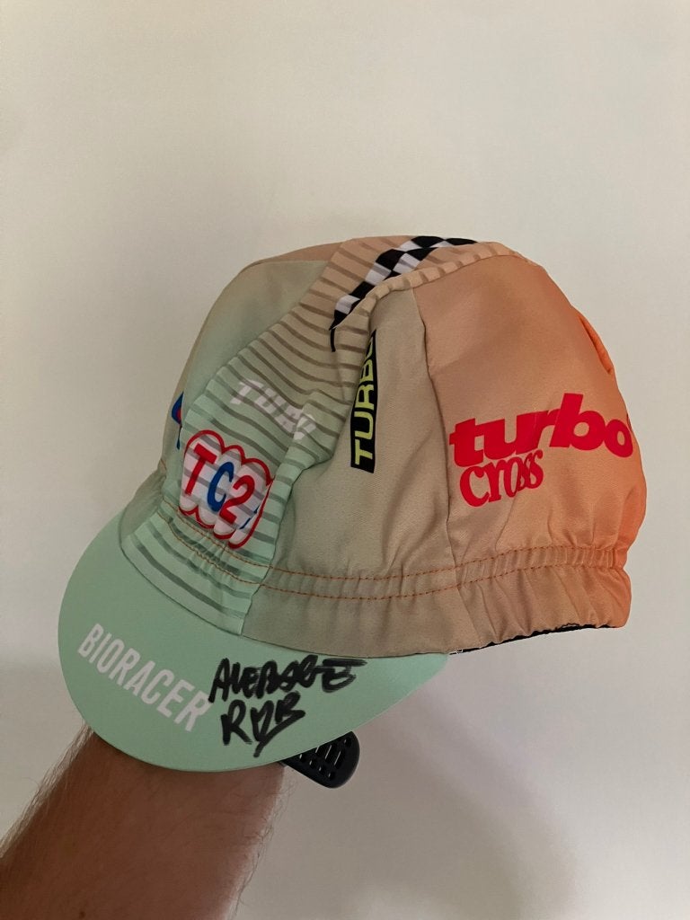 Gesigneerde koerspet Turbo cross door Average Rob, Fietsen en Brommers, Ophalen of Verzenden, Nieuw, Bioracer