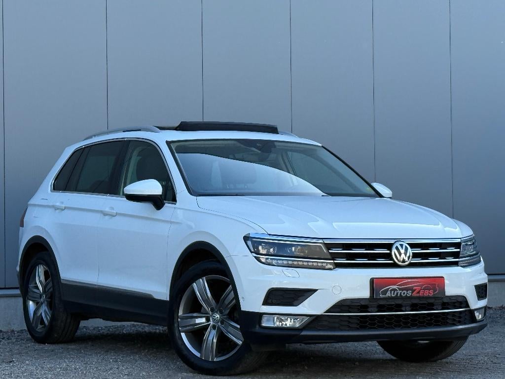 Volkswagen Tiguan 1.4TSI Highline DSG Veel Opties Garantie*, Auto's, 140 g/km, 4 cilinders, USB, Wit