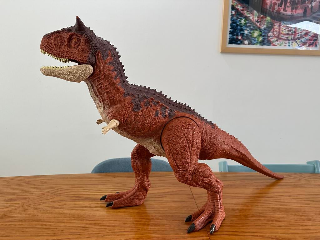 Dinosaure Carnotaurus Toro Jurassic World 1 metre, Enlèvement, Comme neuf