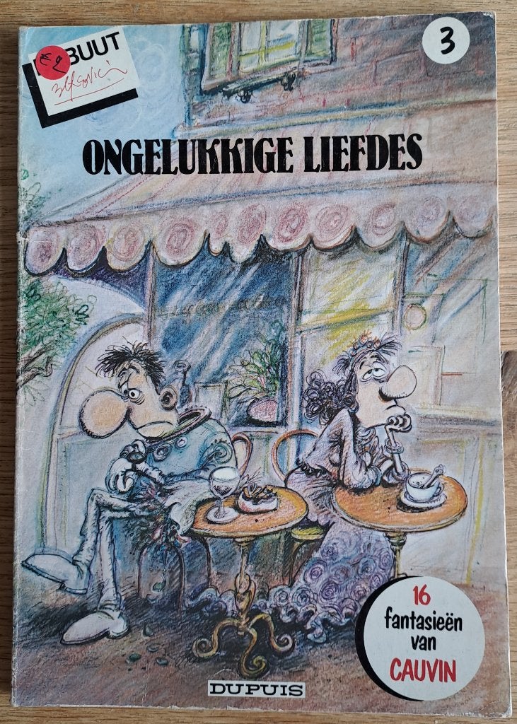 3 - Ongelukkige Liefdes - 16 fantasieën van Cauvin, Gelezen, Eén stripboek, Ophalen of Verzenden, Cauvin