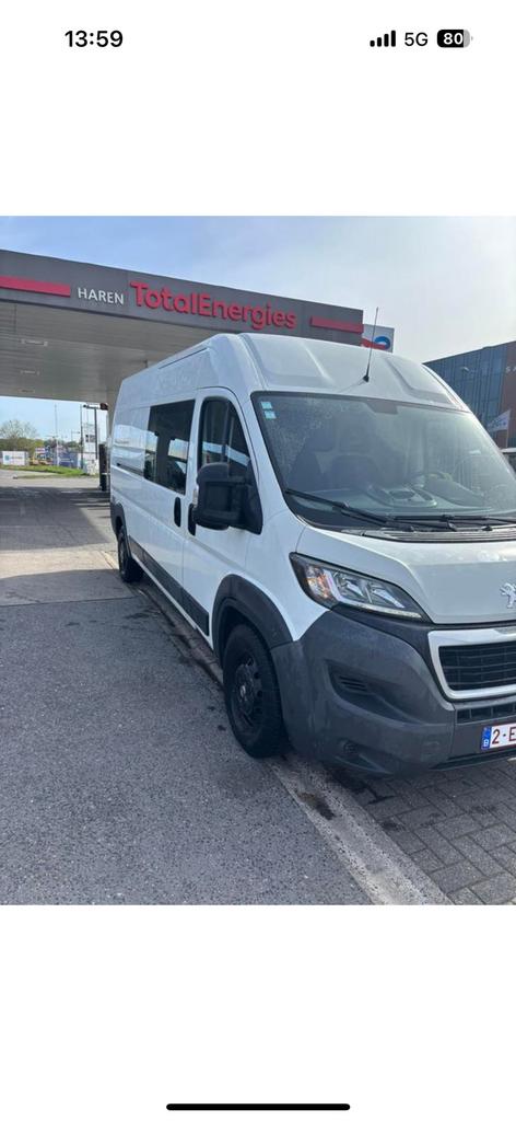 Peugeot boxer 2.0 blauw hdi - L3H2, Auto's, Bestelwagens en Lichte vracht, Euro 6, Bedrijf, Diesel, Te koop