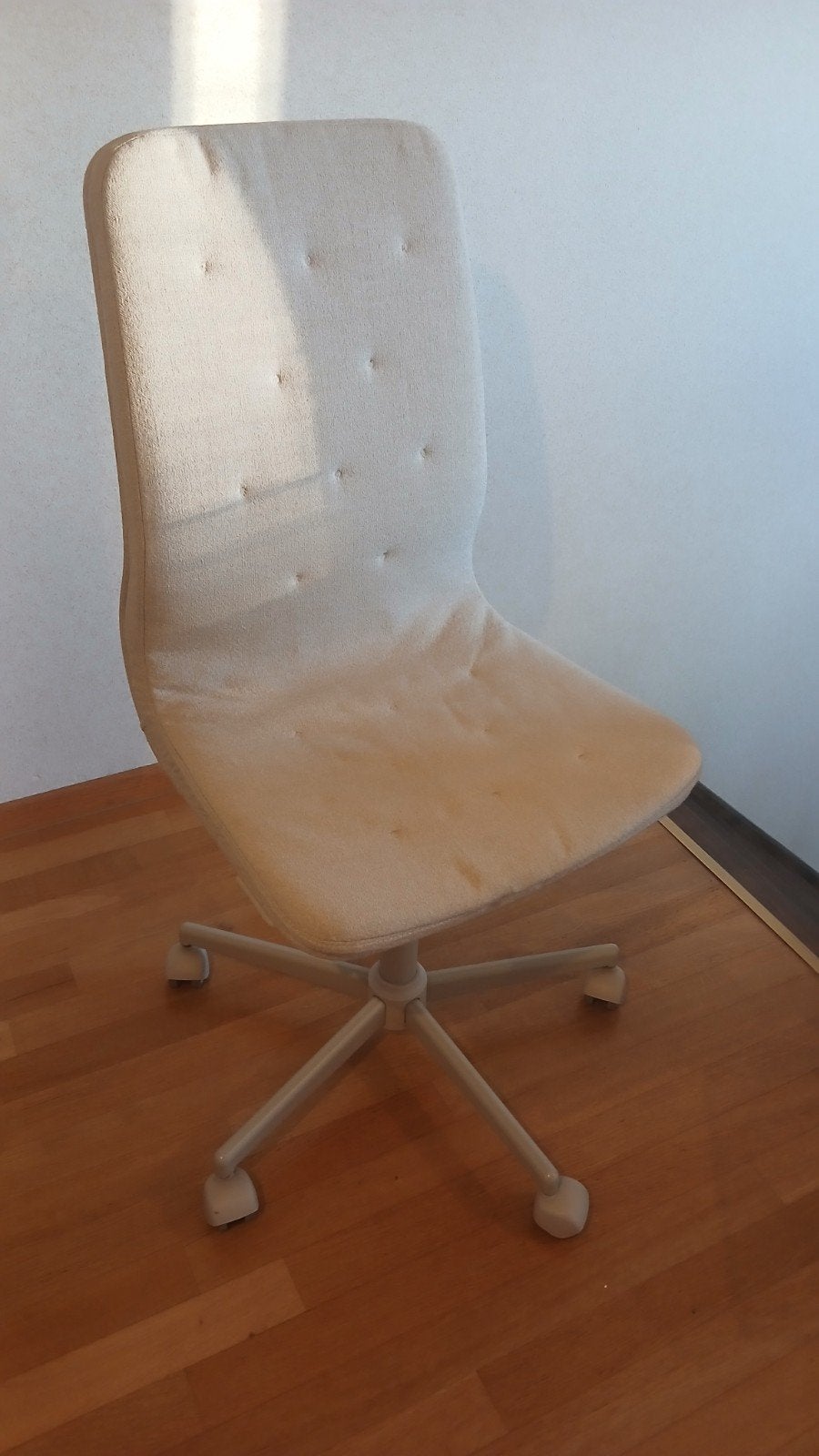 Bureaustoel stof IKEA, Ophalen, Zo goed als nieuw, Beige, Bureaustoel