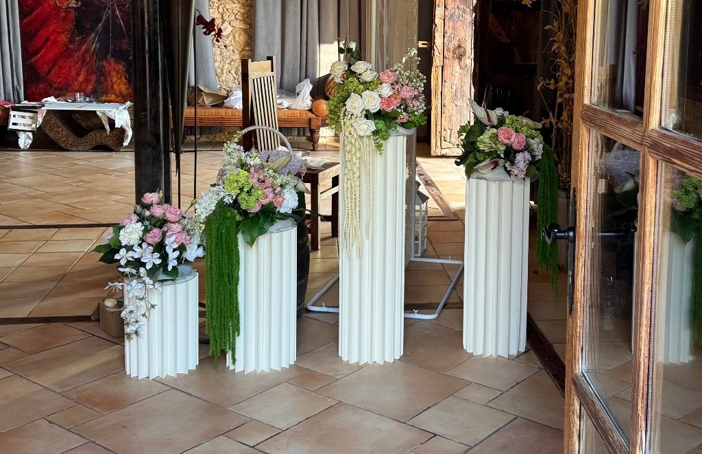 Décoration florale de mariage – fleurs artificielles, Enlèvement ou Envoi, Fleur artificielle, Intérieur, Autres matériaux