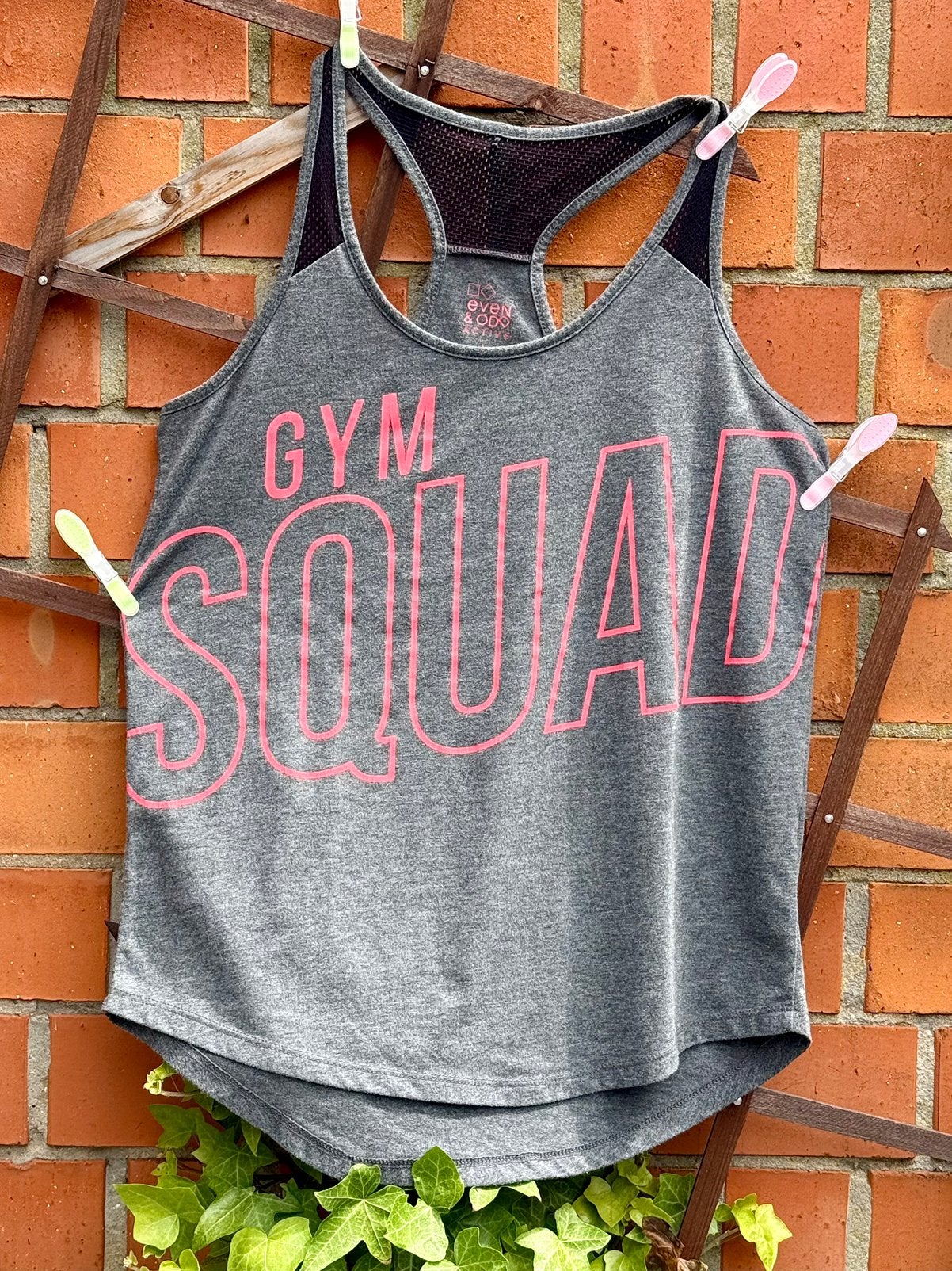 Even & Odd Active “Gym Squad” Racerback Tank Top, Ophalen of Verzenden, Zo goed als nieuw, Grijs, Maat 42/44 (L)