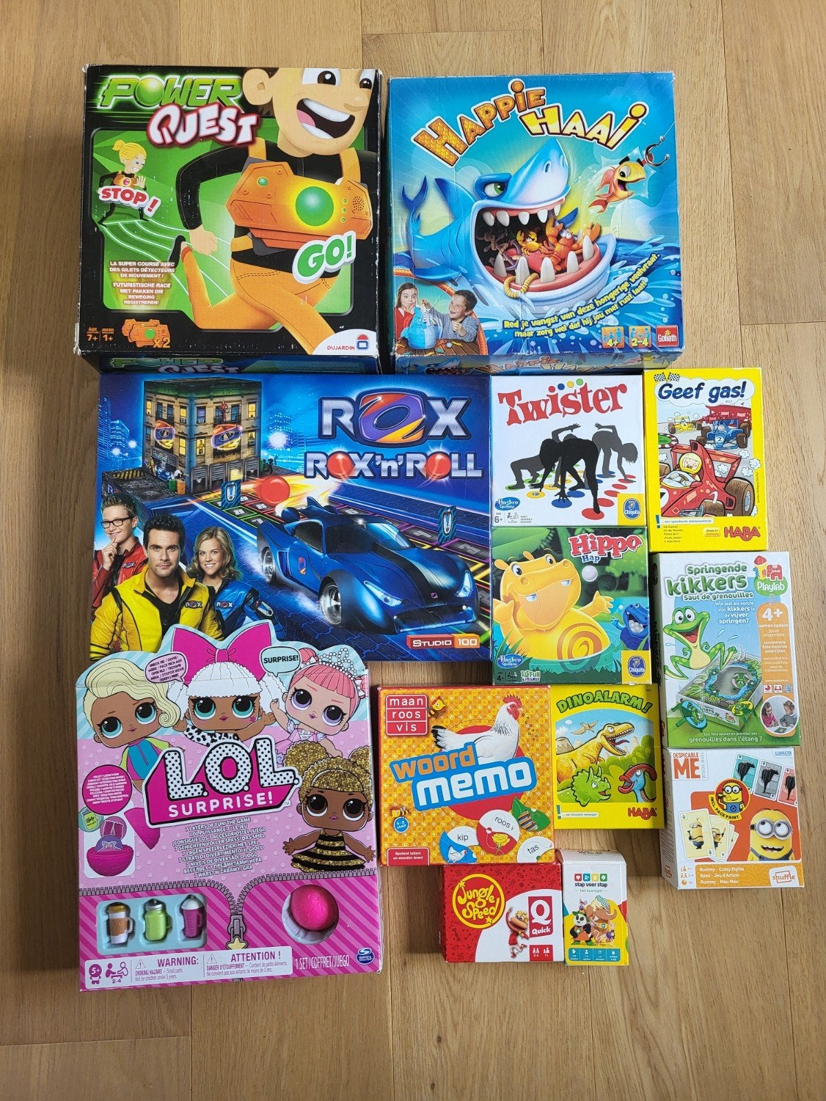 Gezelschapsspellen voor kinderen, Ophalen