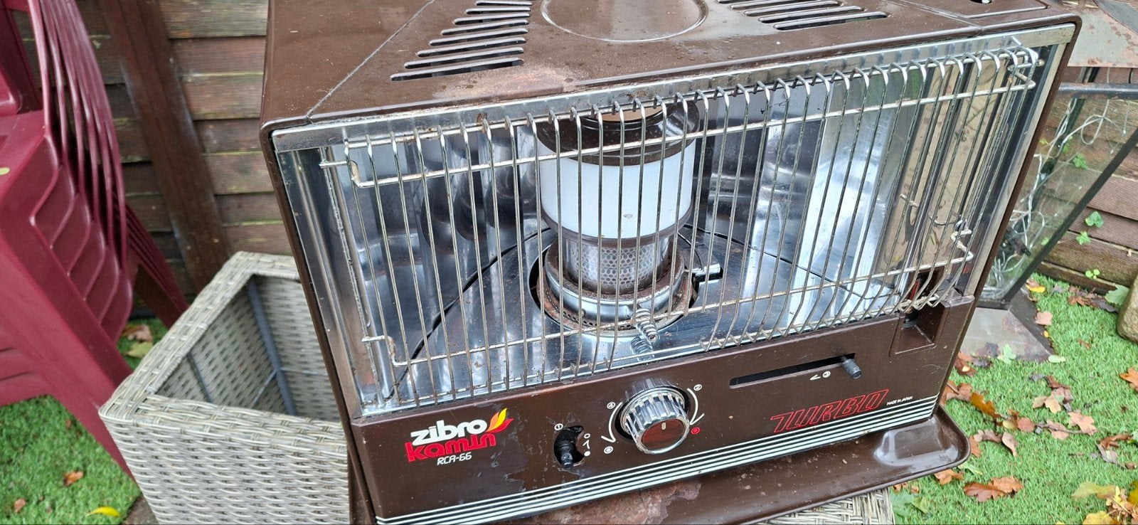 zibro kamin rca 66 turbo, werkplaatskachel, Ophalen, 30 tot 80 cm, Gebruikt, Hoog rendement (Hr)