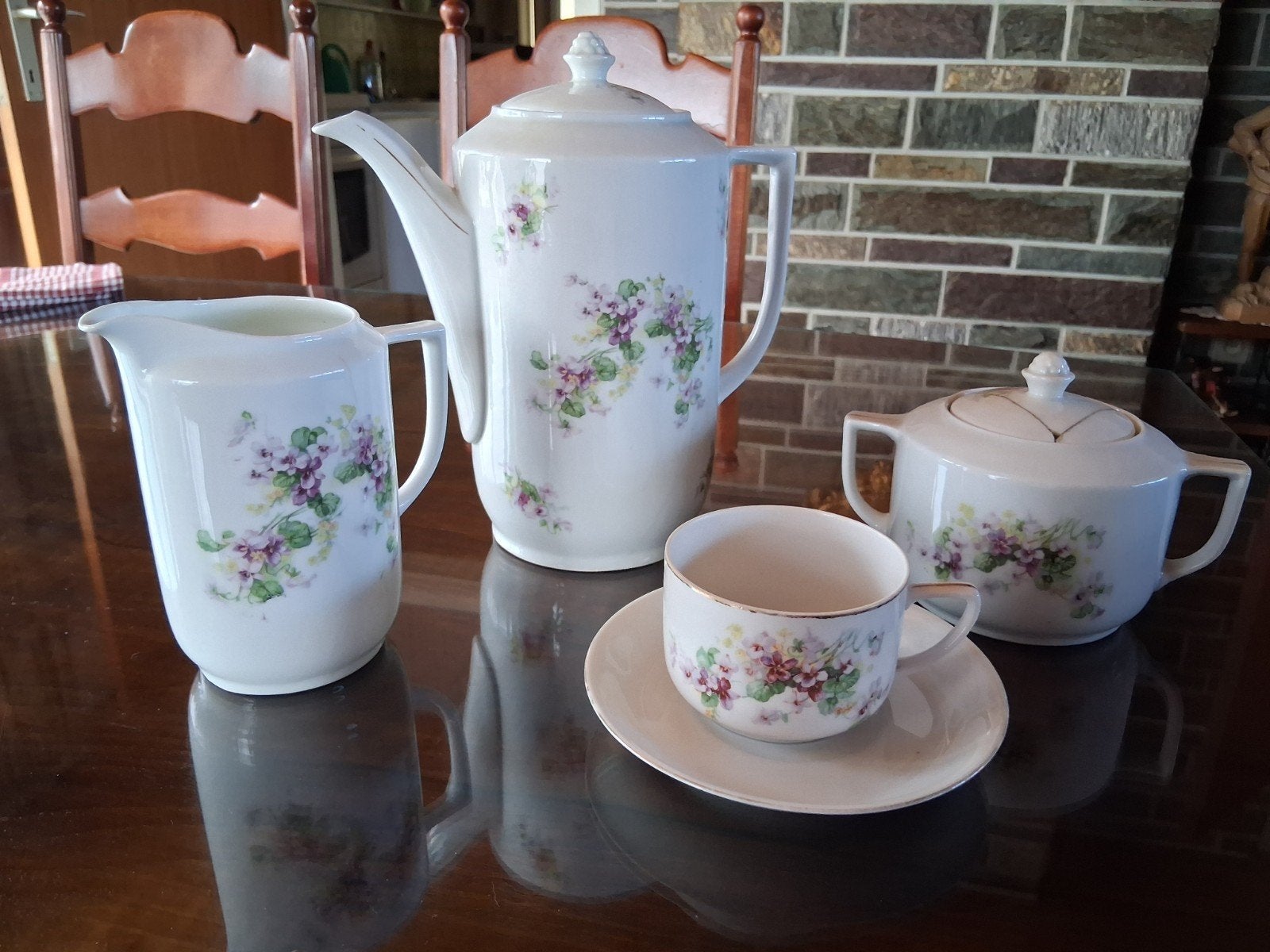 koffieservies, Ophalen