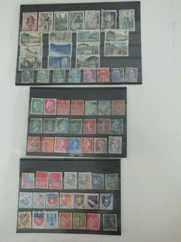 Postzegels Frankrijk lotje gestempeld, Ophalen of Verzenden, Gestempeld