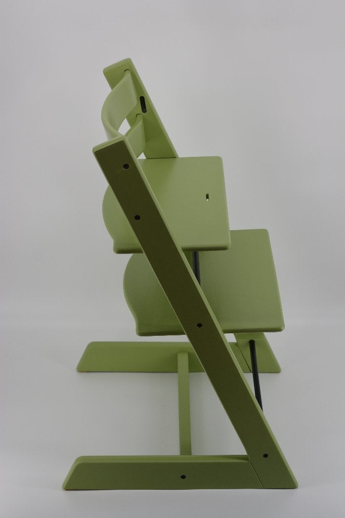 Stokke Tripp Trapp Moss Green — Tripp Trapp remis à neuf, Envoi, Comme neuf, Chaise évolutive, Coulissant