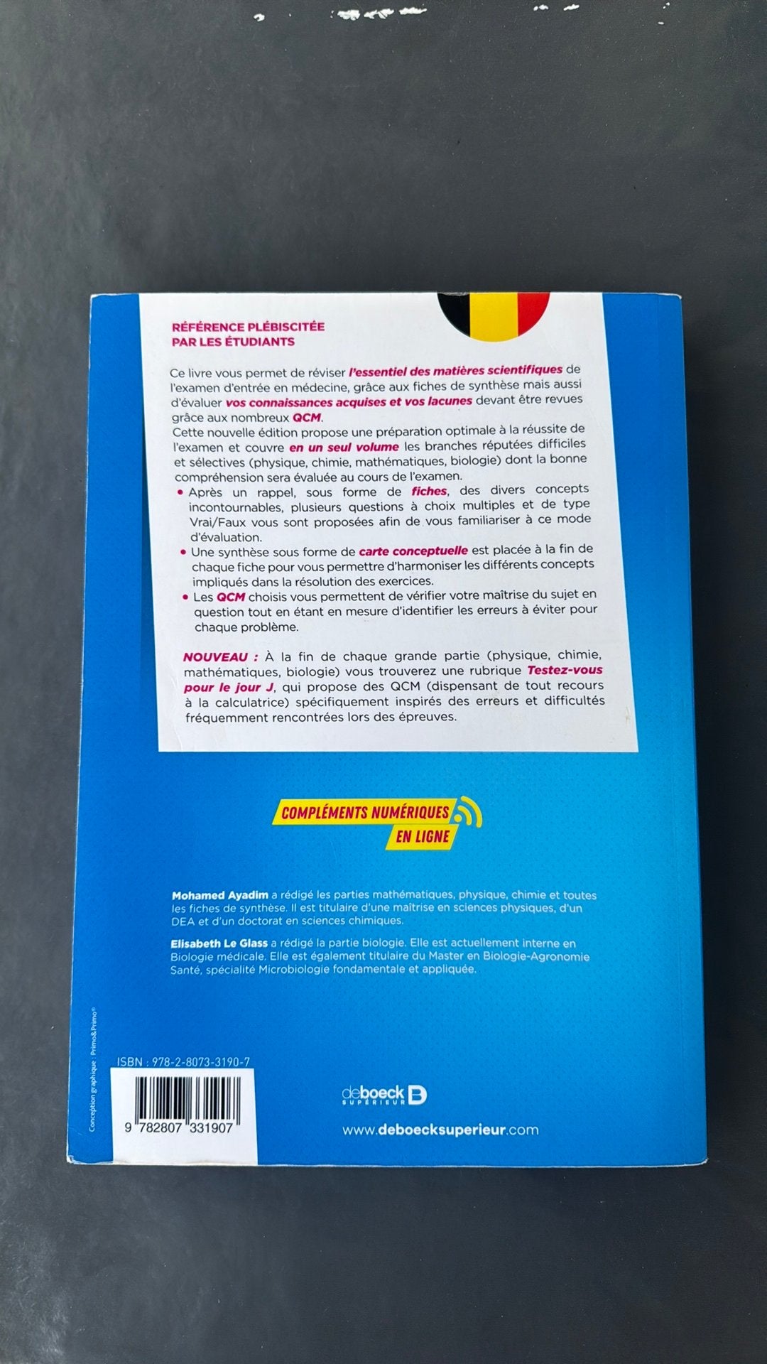 Réussir l'examen d'entrée en médecine – Ayadim 4e édition, Livres, Enlèvement, Comme neuf