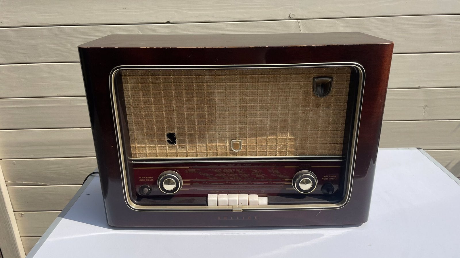 Oude Philips buizenradio , werkend, Enlèvement