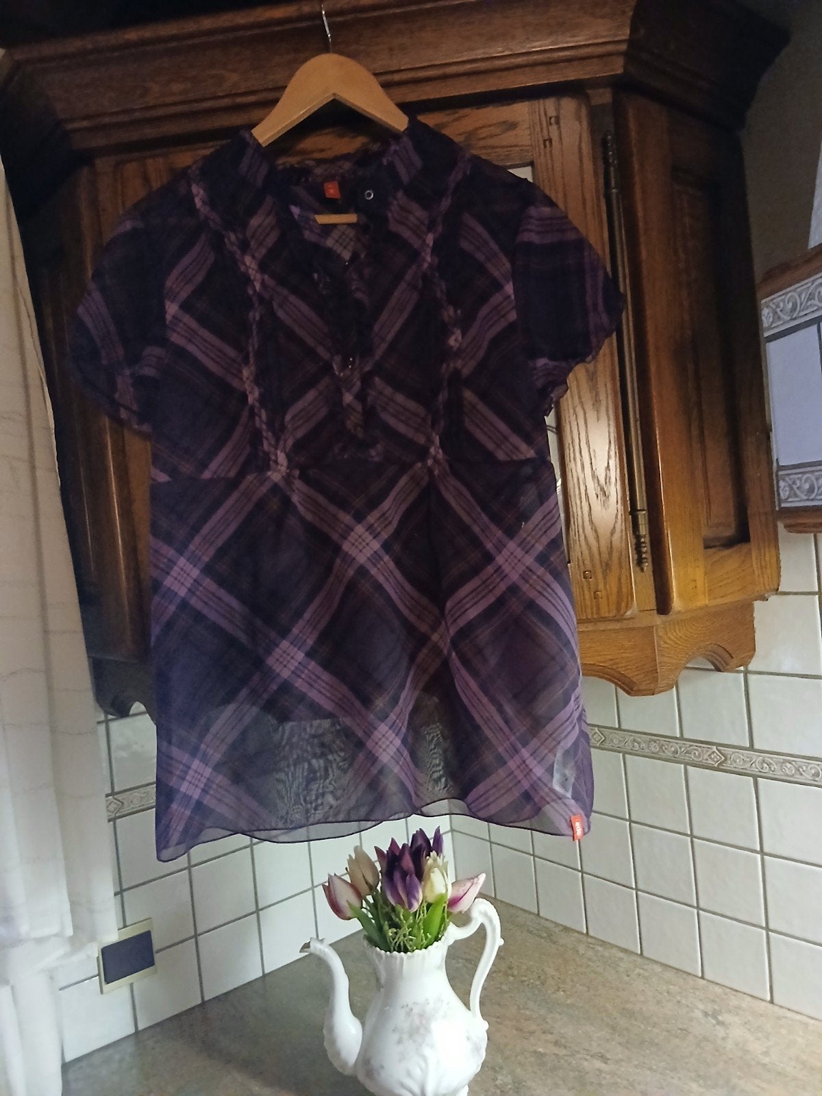 EDC bloesje maat XL – mooie staat, Enlèvement ou Envoi, Taille 46/48 (XL) ou plus grande