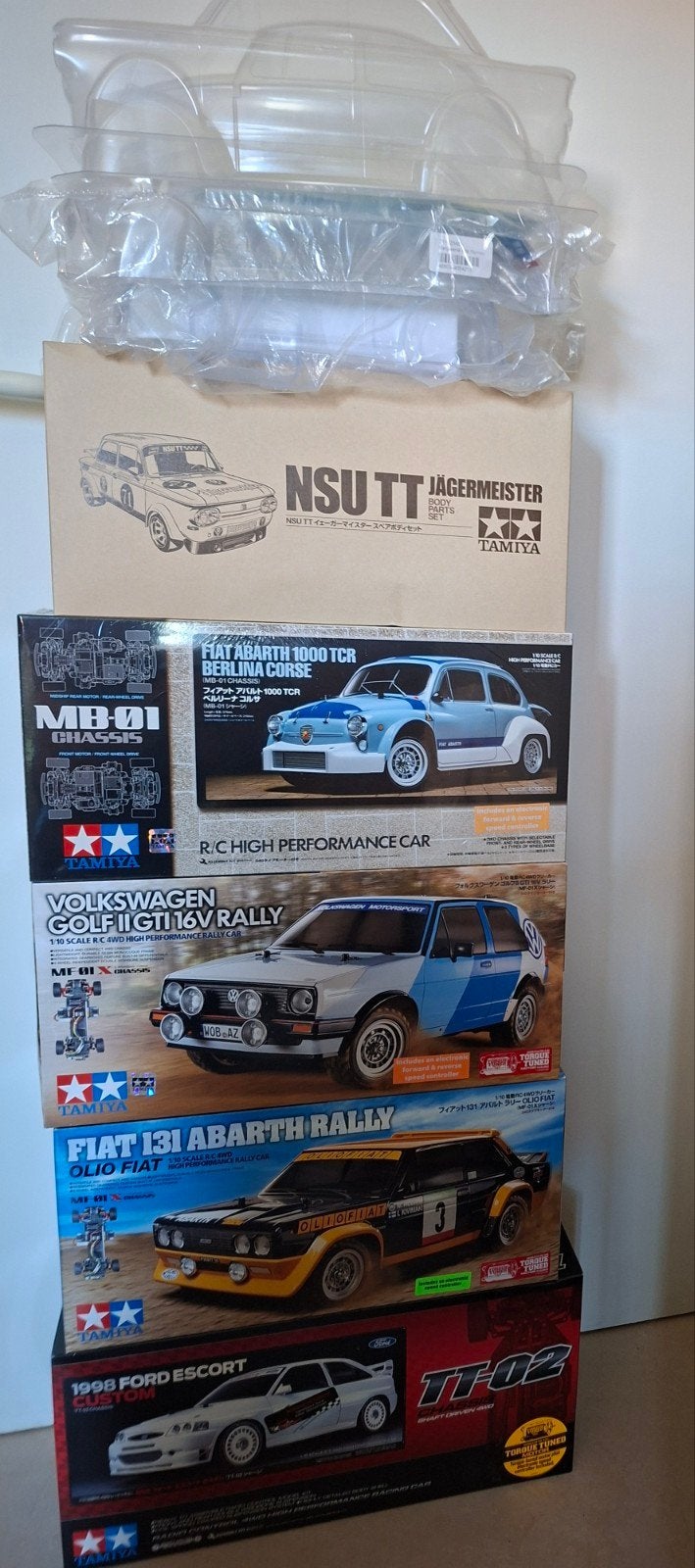 Laatste splinternieuwe Tamiya kits, Hobby en Vrije tijd, Elektro, Nieuw, Ophalen of Verzenden, Schaal 1:10