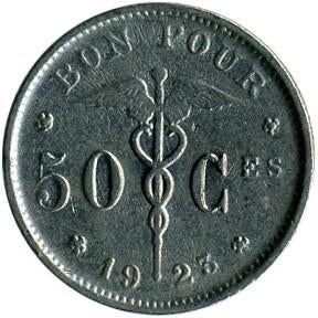 België 50 Centimes Munten, Ophalen of Verzenden