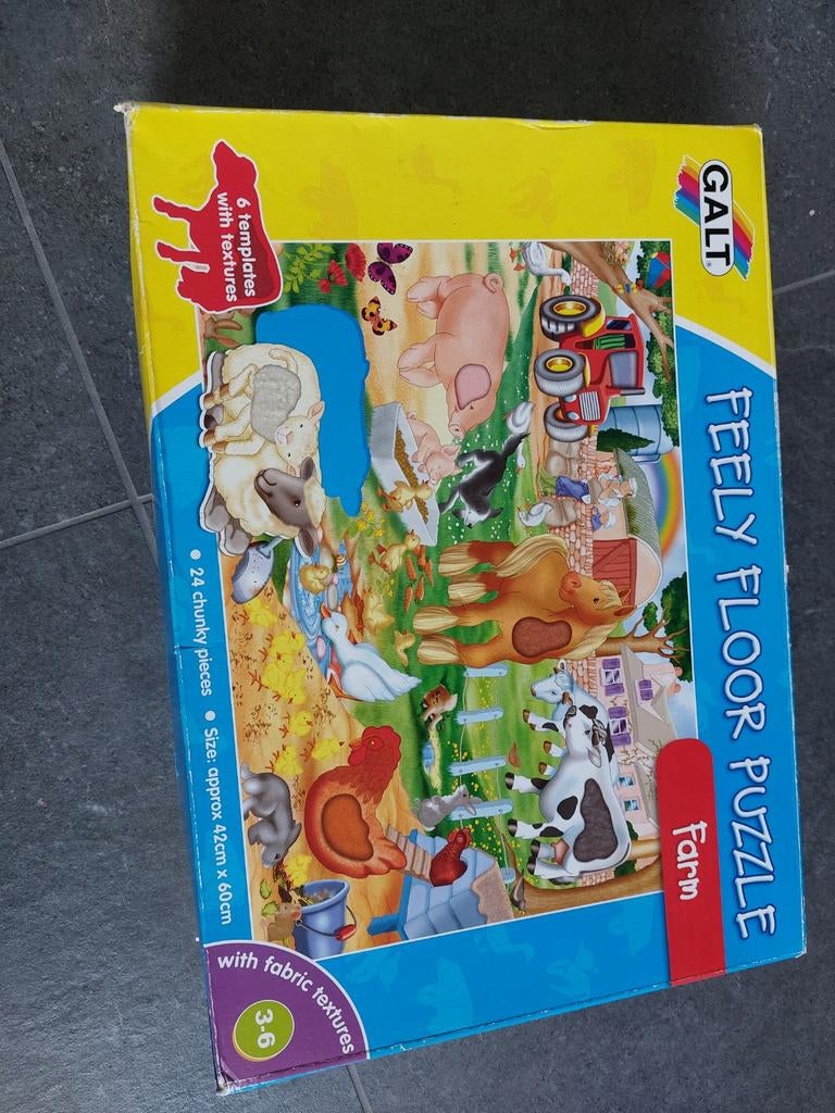 Voelpuzzel thema boerderij, Kinderen en Baby's, Ophalen of Verzenden, 10 tot 50 stukjes, Zo goed als nieuw, 4 tot 6 jaar