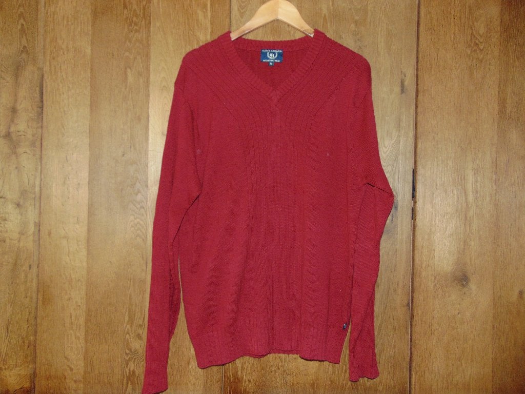 Trui Clarck & Hilmann katoen in prima staat, Enlèvement ou Envoi, Porté, Taille 48/50 (M), Rouge