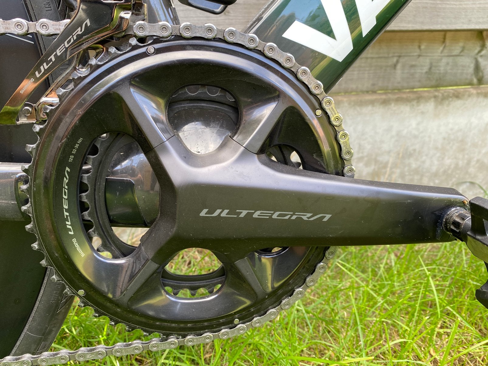 Shimano Ultegra inpeak powercrank R8100 12speed, Fietsen en Brommers, Crankstel of Pedalen, Gravelbike, Ophalen of Verzenden, Zo goed als nieuw