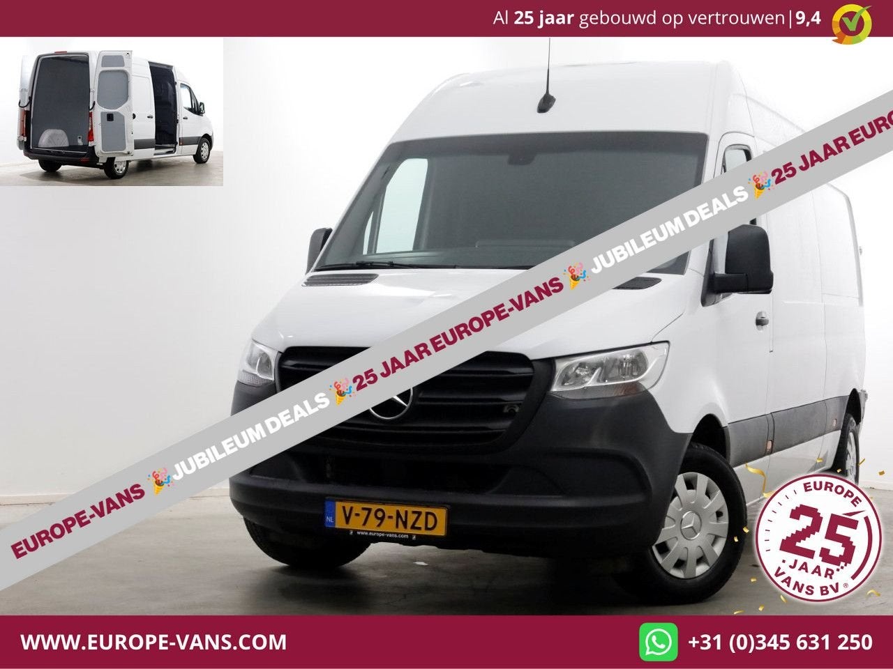 Mercedes-Benz Sprinter 311 CDI 115pk L2H2 Airco/CarPlay 10-2, Autos, ABS, 241 g/km, Achat, Entreprise