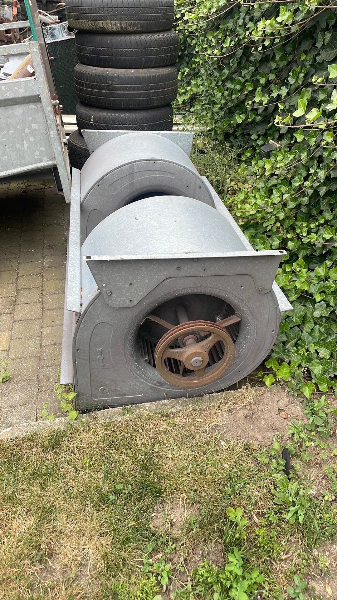 Turbine van oude garage verwarming, Ophalen, Zo goed als nieuw