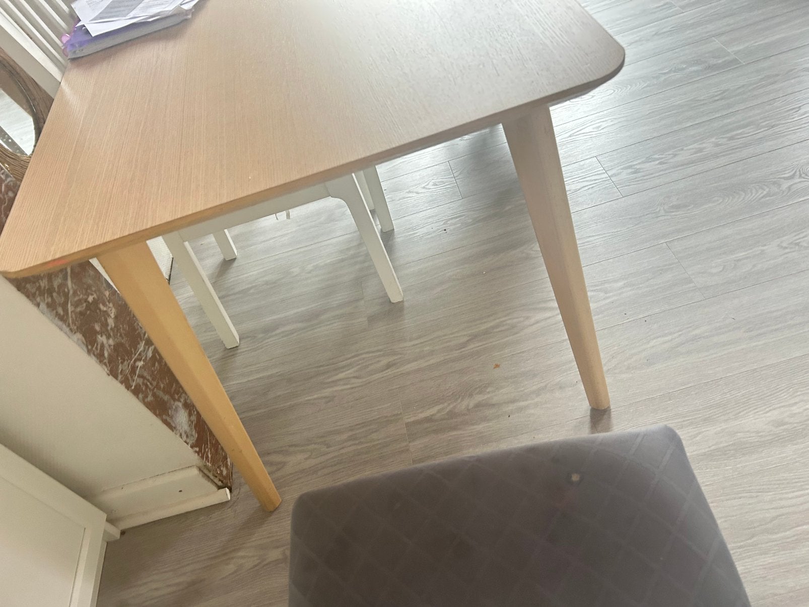 Table ikea avec chaise, Maison & Meubles, Tables | Tables à manger, 100 à 150 cm, Quatre personnes, Enlèvement ou Envoi, Utilisé