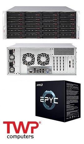 TWP 24BAY SuperStorage Bern EPYC X11 + RTX 3090, Informatique & Logiciels, 128 GB, Composants échangeables à chaud, Comme neuf