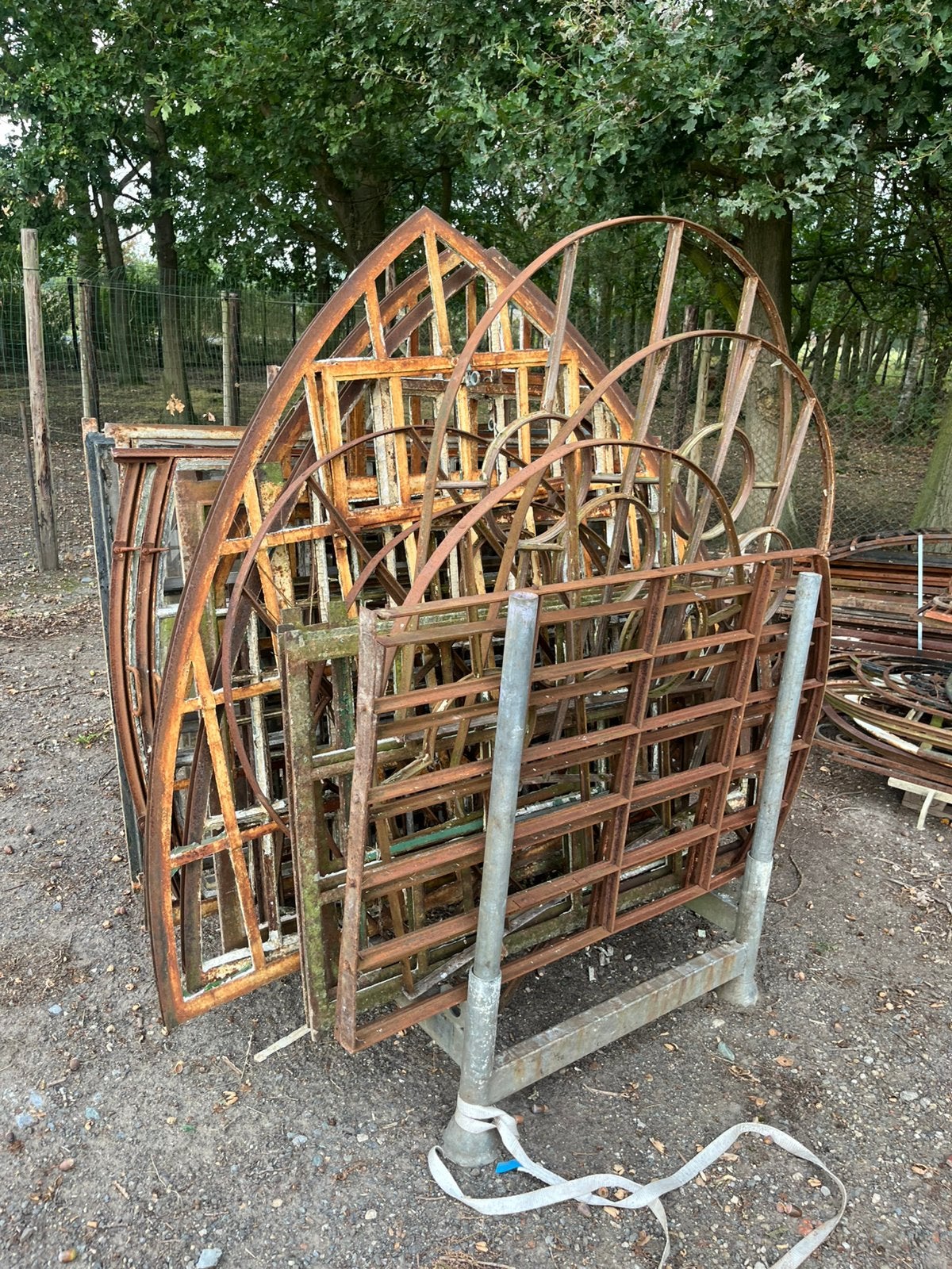 Antiek ijzer kerkramen, Ophalen of Verzenden