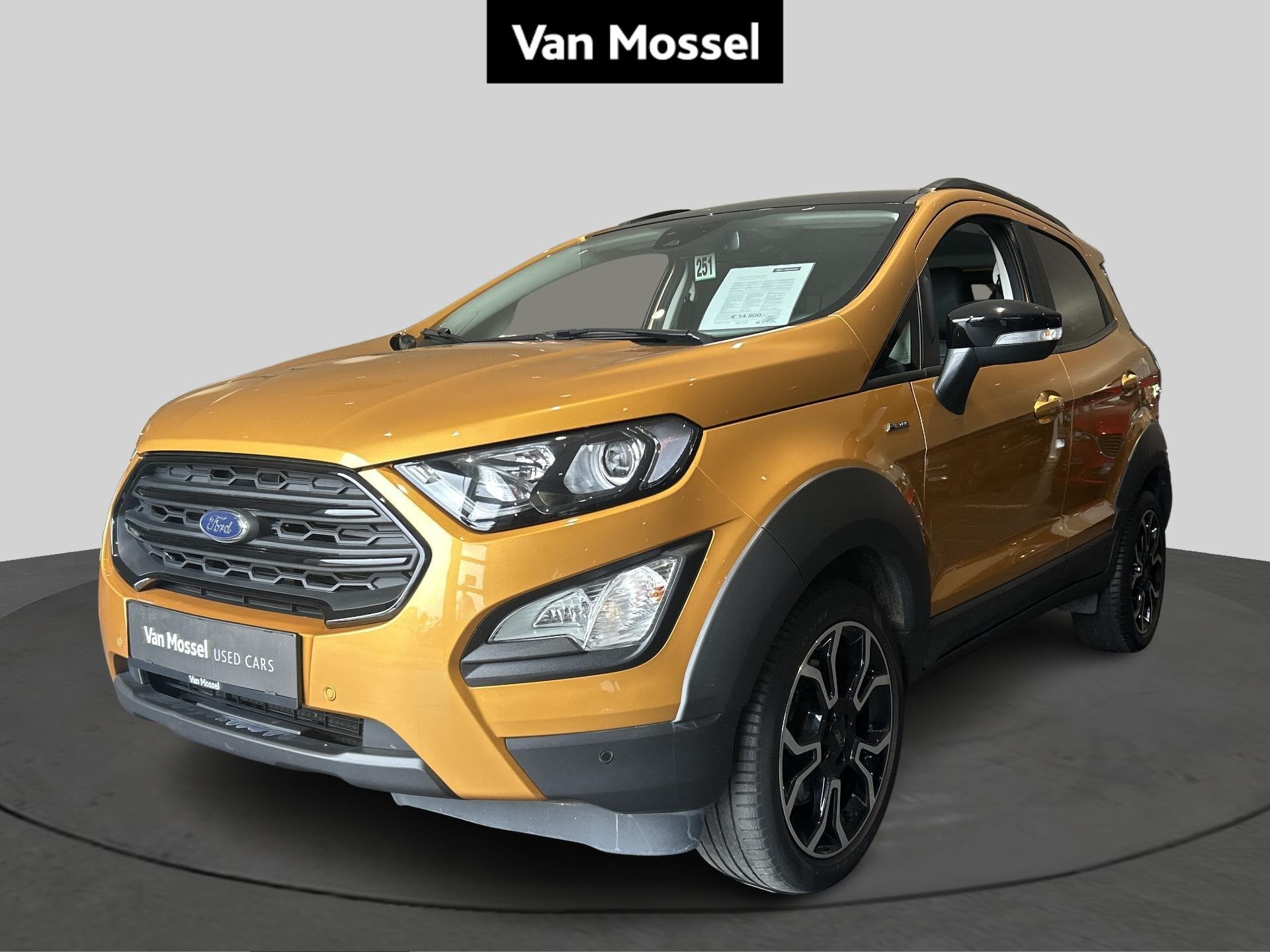 Ford EcoSport 1.0i EcoBoost 92kW Active -, Achat, https://public.car-pass.be/vhr/468bdc35-91bd-45ec-990c-3b995b9fe9de, Jaune, Electronic Stability Program (ESP)