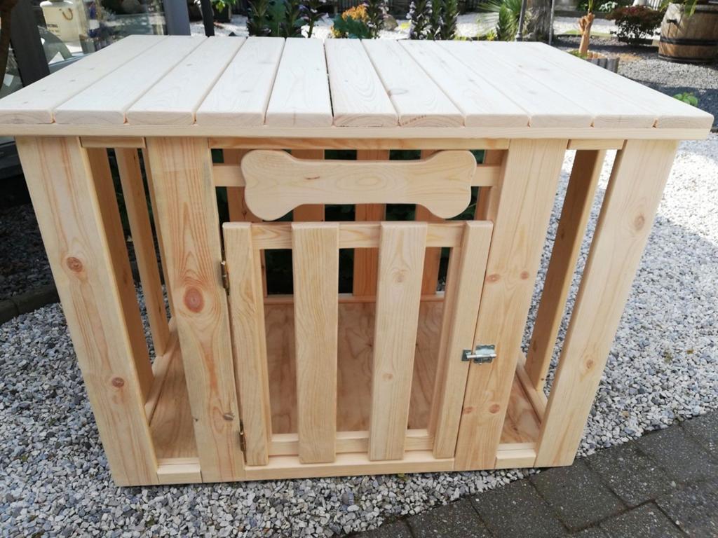 Nieuw zware,grote en zeer sterke houten honden bench laatste, Enlèvement