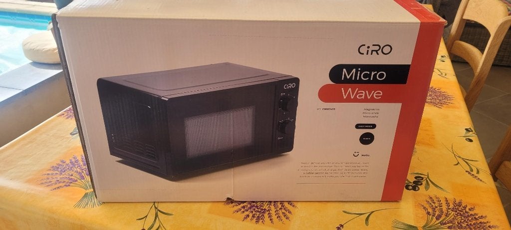Micro-Ondes Ciro CMW2409 - Neuf-Double emploi, Neuf, Enlèvement, 45 à 60 cm, Four