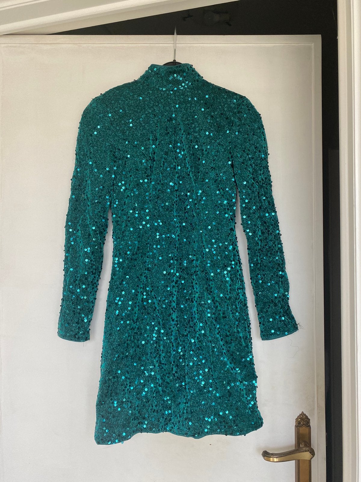 Glitter kleed maat 34, Kleding | Dames, Jurken, Ophalen, Zo goed als nieuw, Maat 34 (XS) of kleiner