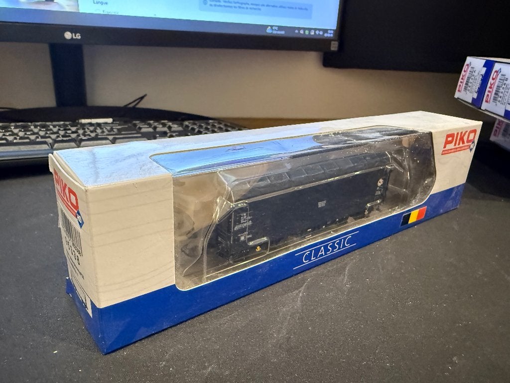 PIKO 95338 – Wagon bâché Shimmns 723 SNCB – HO, Wagon, Courant continu, Envoi, Piko