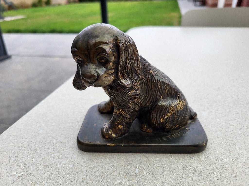 Brons hond, cocker spaniel, Ophalen of Verzenden, Brons