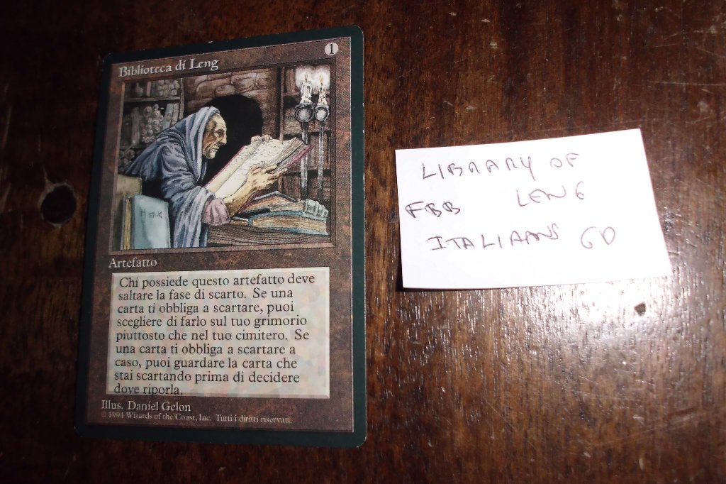 LIBRARY OF LENG / BIBLIOTECA DI LENG - ITAL - FBB -, Hobby & Loisirs créatifs, Jeux de cartes à collectionner | Magic the Gathering