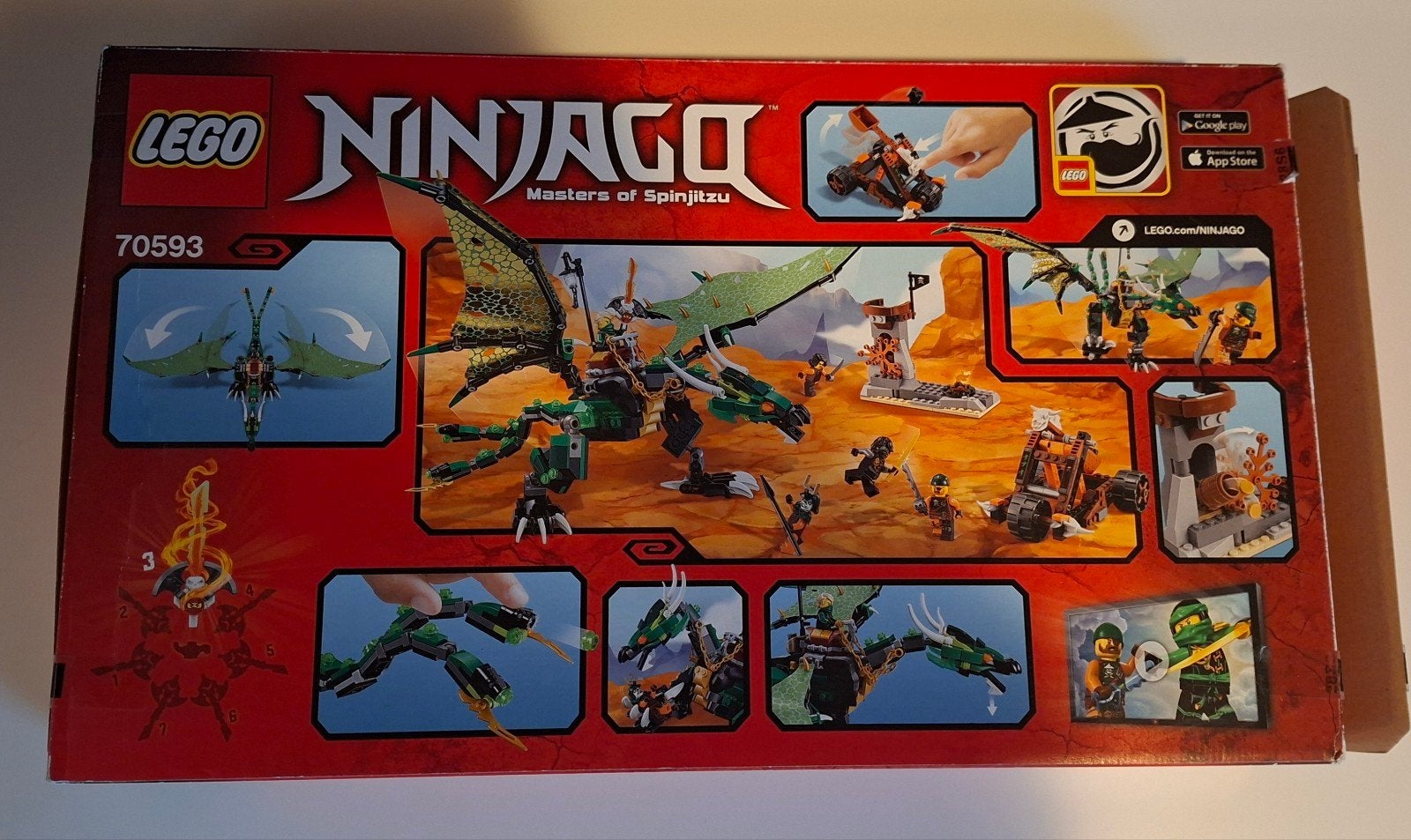 Lego Ninjago: De Groene NRG Draak, Kinderen en Baby's, Ophalen, Gebruikt, Lego, Compleet