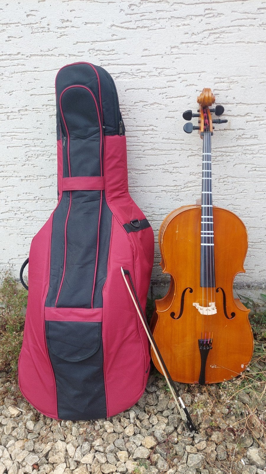 3/4 cello en carbonstrijkstok., Muziek en Instrumenten, Strijkinstrumenten | Cello's, 3/4-cello